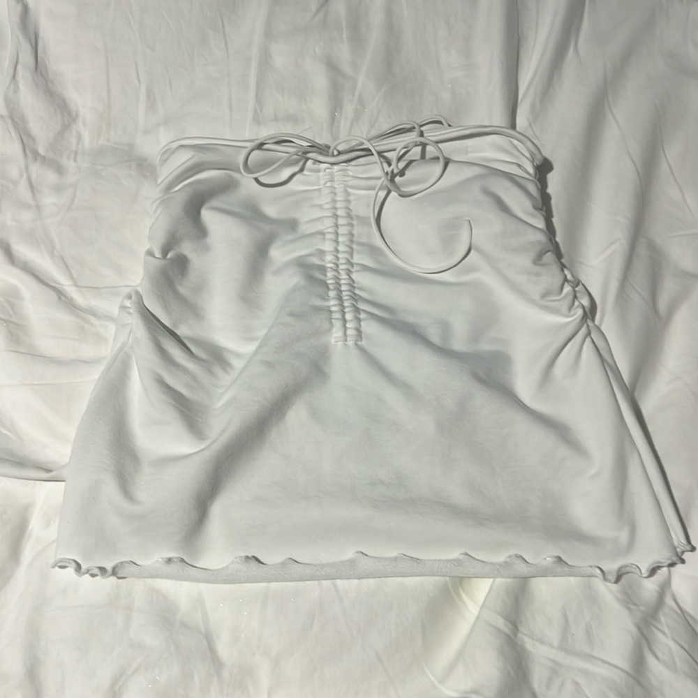White mini dress